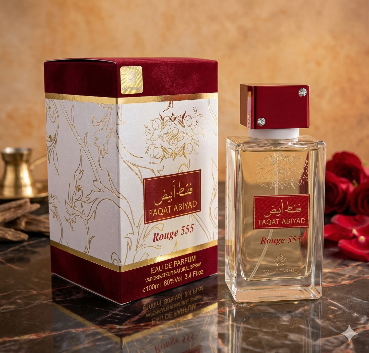 Parfum Faqat Abiyad Rouge 555 100ML