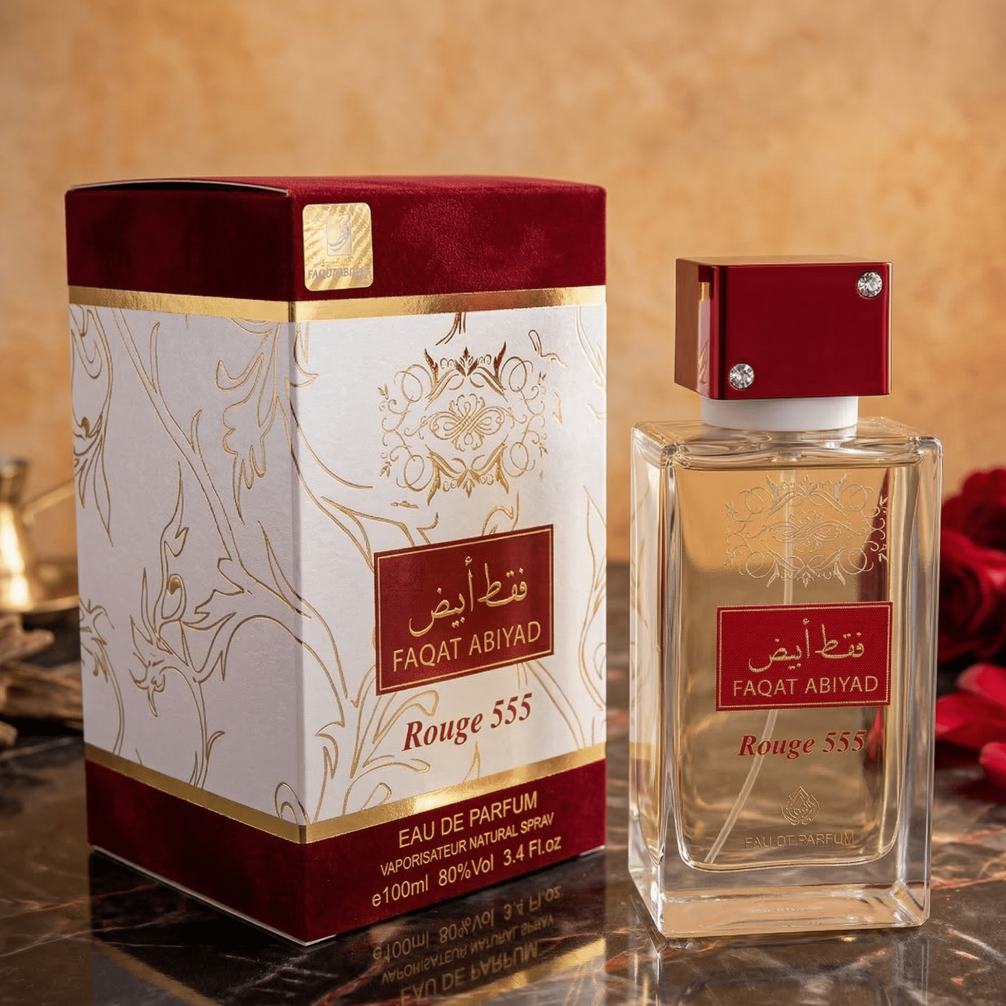 Parfum Faqat Abiyad Rouge 555 100ML