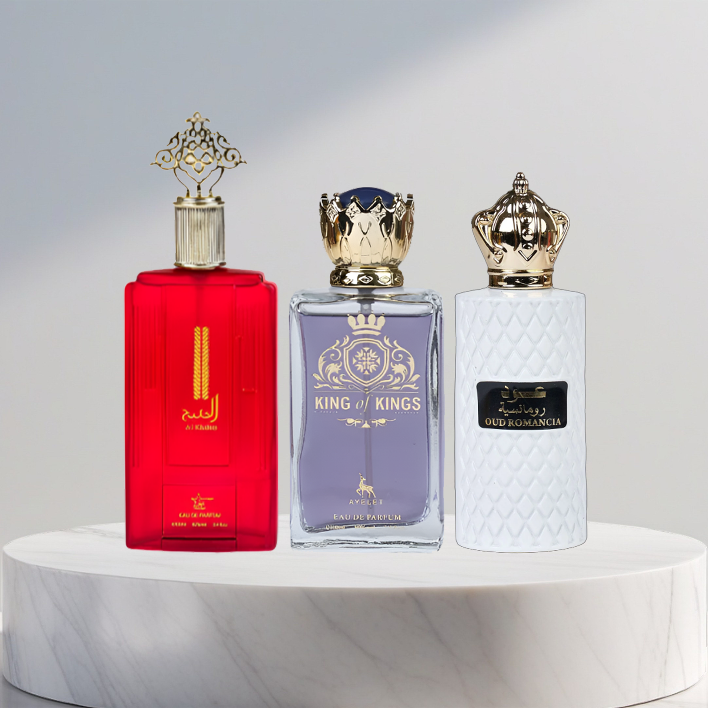 Set 3 Parfumuri Arabesti De Barbati - Al Khaleej + King Of Kings + Oud Romancia