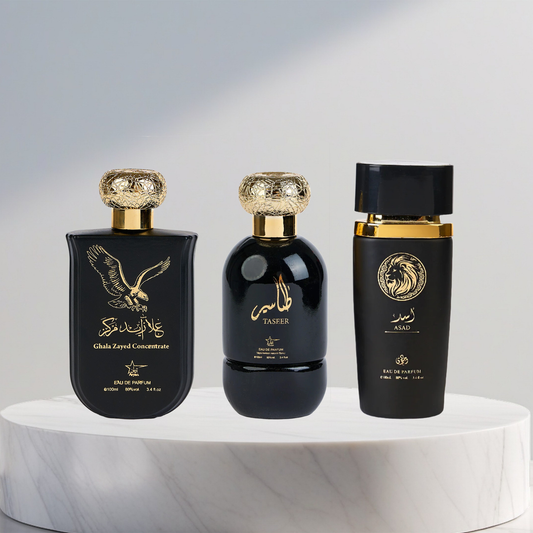 Set 3 Parfumuri Arabesti De Barbati - Ghala Zayed Concentrate + Asad + Taseer