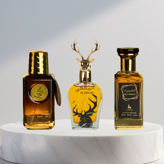 Set 3 Parfumuri Arabesti De Barbati - Dirham Oud + Maliki + Al Hamra