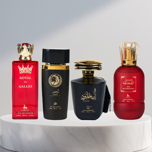 Set 4 Parfumuri Arabesti De Barbati 100ML - Ser Al Fakhama + Asad + Khulood + Royal De Galles