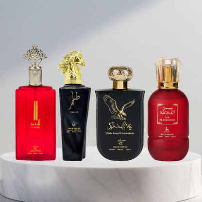 Set 4 Parfumuri Arabesti De Barbati 100ML - Al Khaleej + Tahir + Ghala Zayed + Ser Al Fakhama