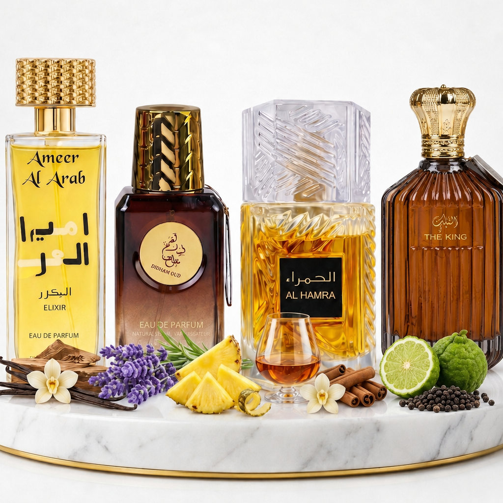 Set 4 Parfumuri Orientale Barbati 100ML - Ameer Al Arab Elixir + Dirham Oud + Al Hamra + The King