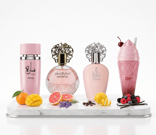 Set 4 Parfumuri Orientale 100ML - Sara Pink + Antarctic Pink + Sarah + Jam Jam