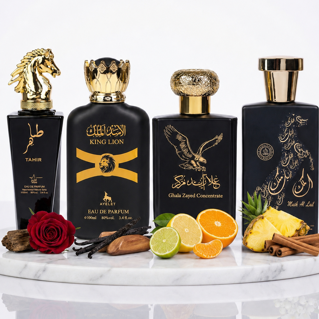 Set 4 Parfumuri Orientale Barbat 100ML - Tahir + King Lion + Ghala Zayed + Malik Al Lail