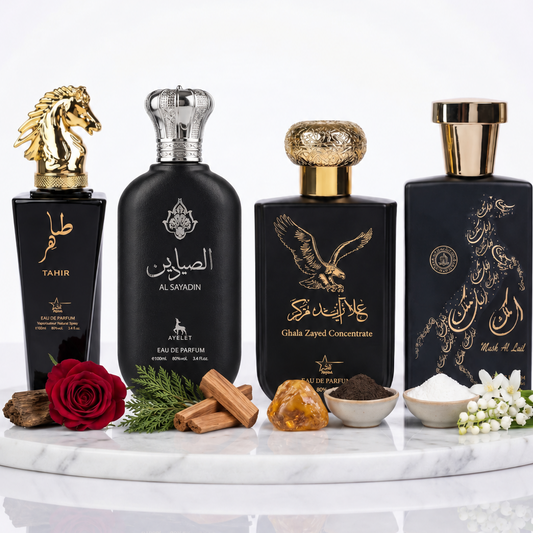 Set 4 Parfumuri Orientale Barbat 100ML - Tahir + Al Sayadin + Ghala Zayed + Malik Al Lail