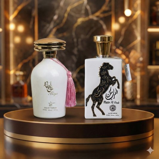 Set 2 Parfumuri Arabesti (Barbat + Dama) 100ML - Aliya + Malik Al Arab