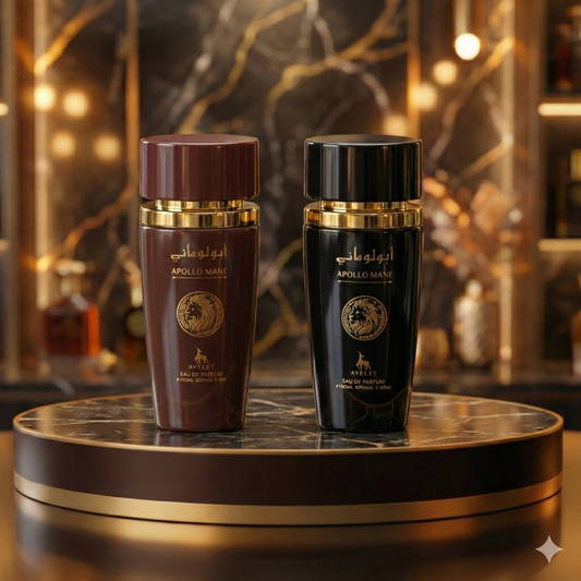 Set 2 Parfumuri Arabesti De Barbati 100ML - Apollo Mane Brown + Apollo Mane Black