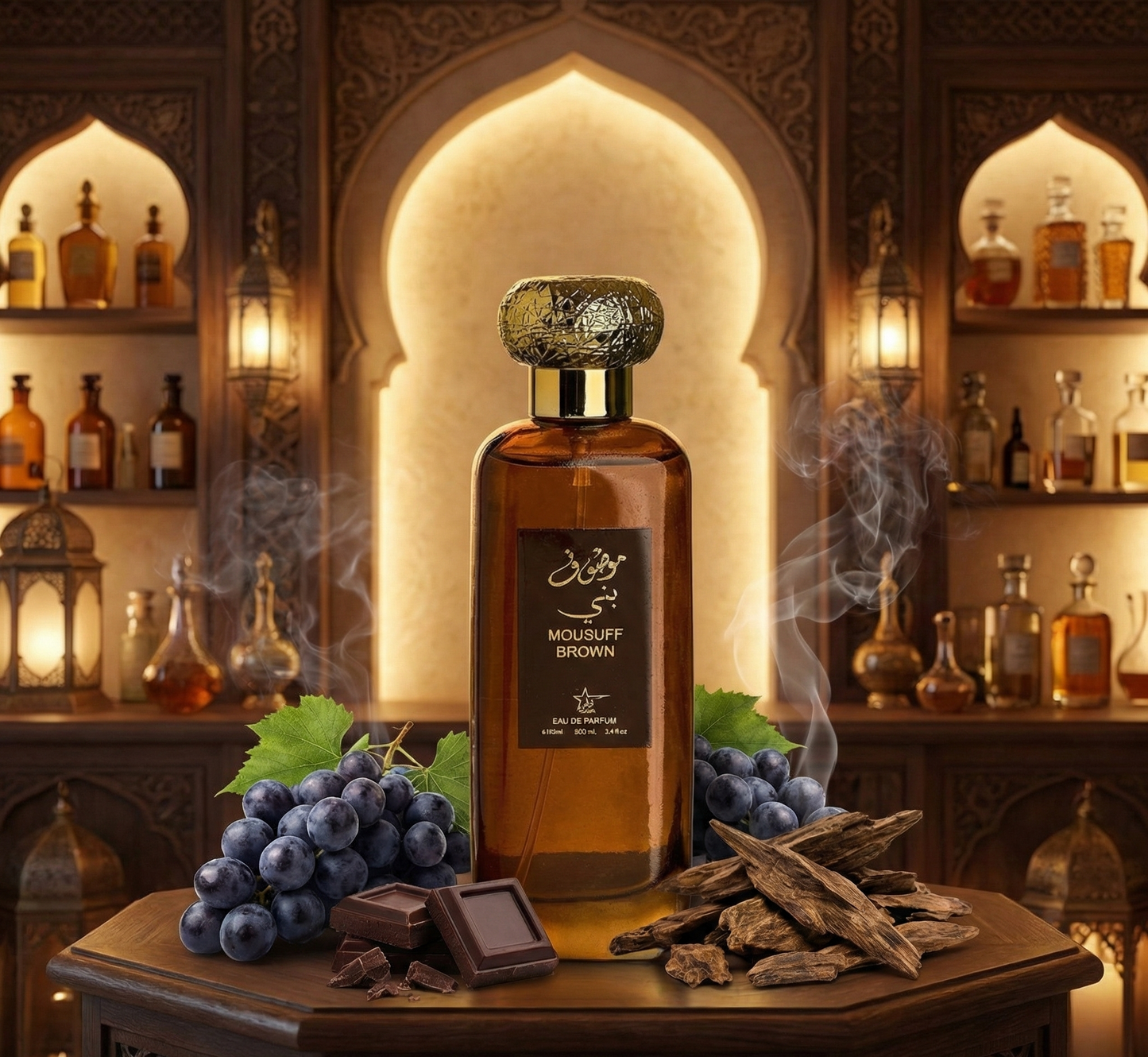 Set 4 Parfumuri Arabesti De Barbati 100ML - Oud Modern + Maliki + Al Hamra + Mousuff Brown