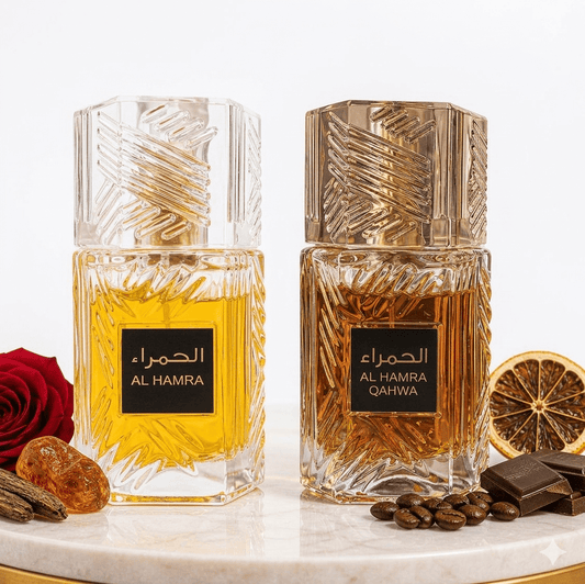Set 2 Parfumuri Orientale (Dama + Barbat) 100ML - Al Hamra + Al Hamra Qahwa