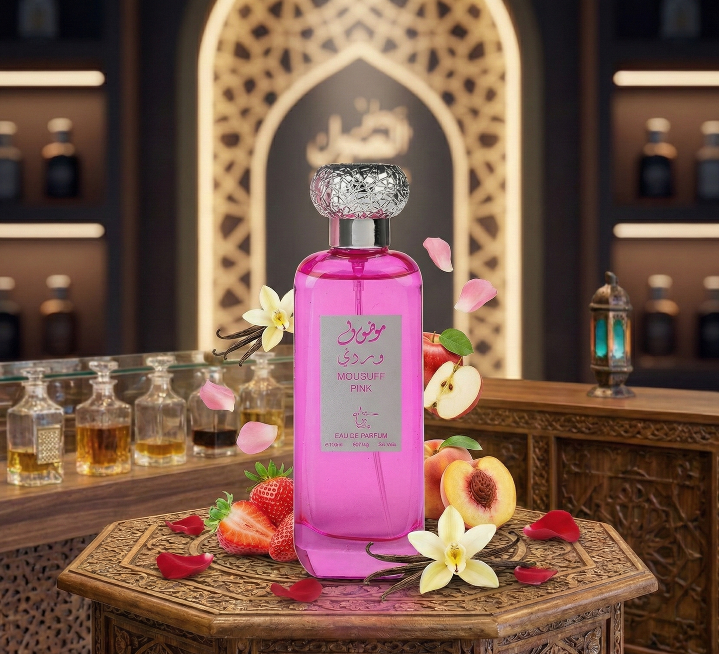 Set 4 Parfumuri Arabesti De Femei 100ML - Mousuff Red + Lamast + Amerat Al Sultan + Mousuff Pink