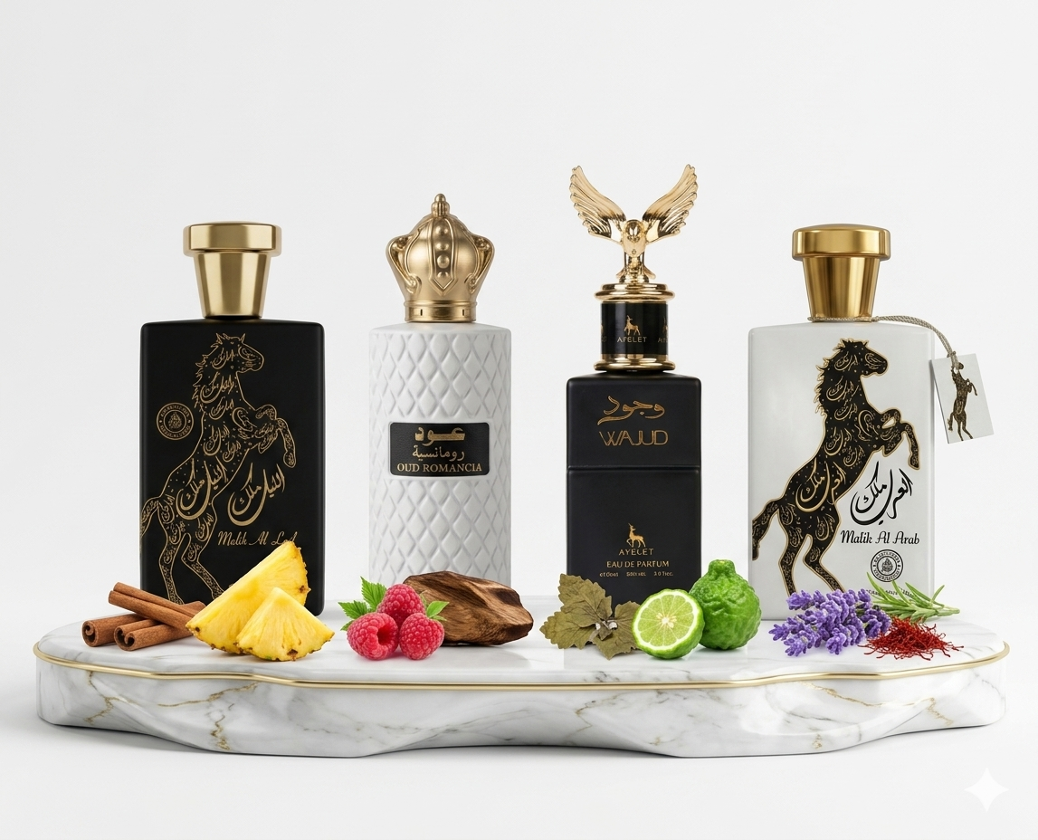 Set 4 Parfumuri Orientale De Barbati - Malik al Lail + Oud Romancia + Tahir + Malik al Arab
