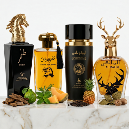 Set 4 Parfumuri Orientale Barbati 100ML - Tahir + Center El Kannas + Apollo Mane + Al Maliki