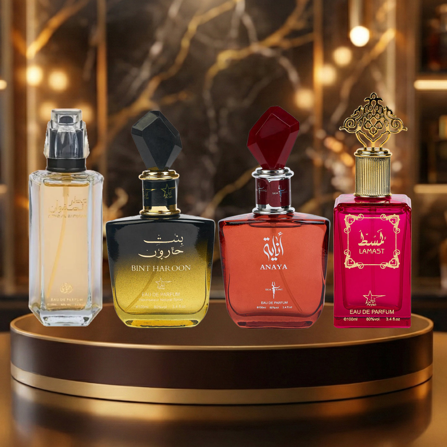 Set 4 Parfumuri Arabesti De Femei 100ML - Attar Al Safwaan + Bint Haroon + Anaya + Lamast