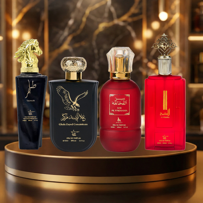 Set 4 Parfumuri Arabesti De Barbati 100ML - Tahir + Ghala Zayed Concentrate + Ser Al Fakhama + Al Khaleej