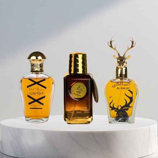 Set 3 Parfumuri Arabesti De Barbati - Oud Modern + Dirham Oud + Maliki