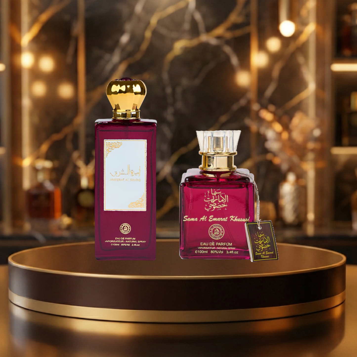 Set 2 Parfumuri Arabesti De Femei 100ML - Ameerat Al Sharq + Sama Al Emarat Khususi