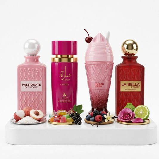 Set 4 Parfumuri Orientale 100ML - Passionate Diamond + JamJam + La Bella + Sara Candy