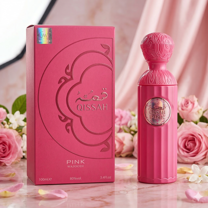 Set 4 Parfumuri Orientale (2x Barbat + 2x Dama) 100ML - Qissah Pink + Apollo Mane + Qissah Grey + Sara Candy